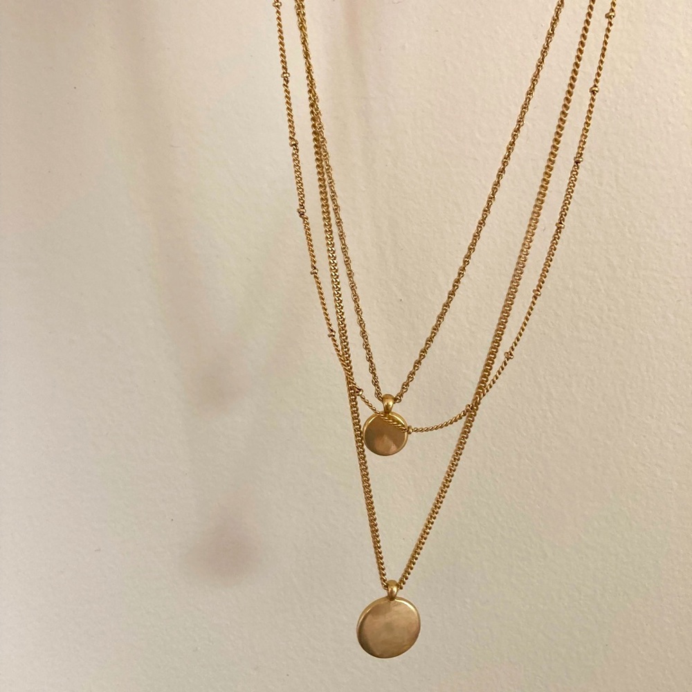 J. Crew Layering Coin Necklaces